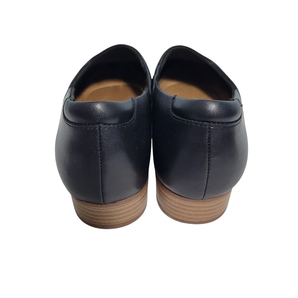 Clarks's Juliet Palm Women's Black Leather Loafers Size 11D 72325-2778 - Picture 3 of 7